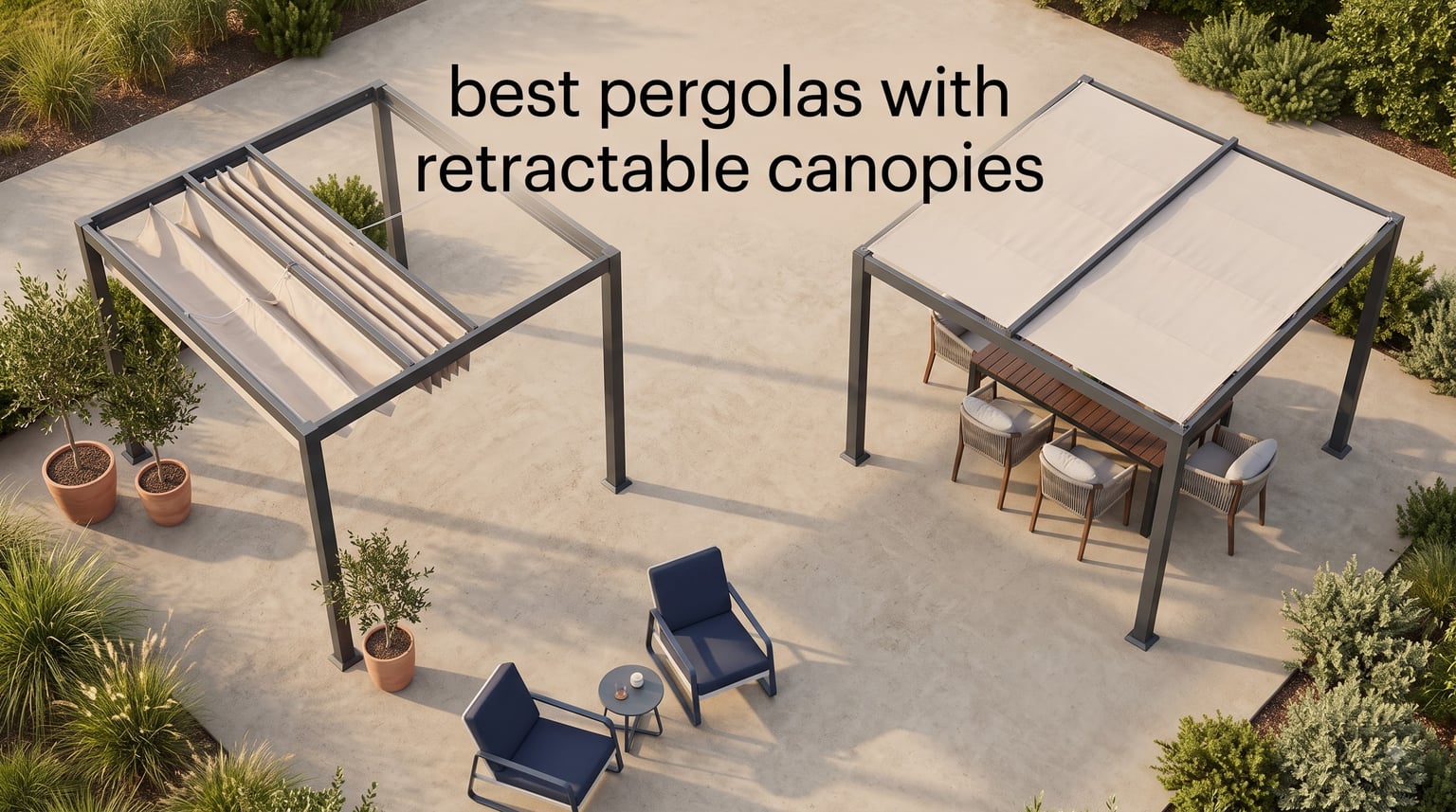 best pergolas with retractable canopies