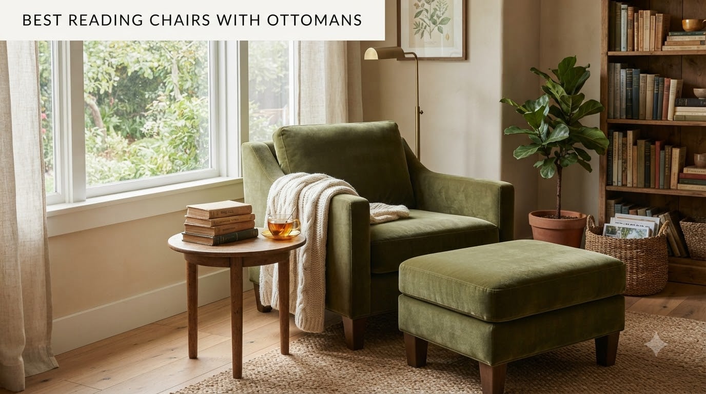 best reading chairs with ottomans