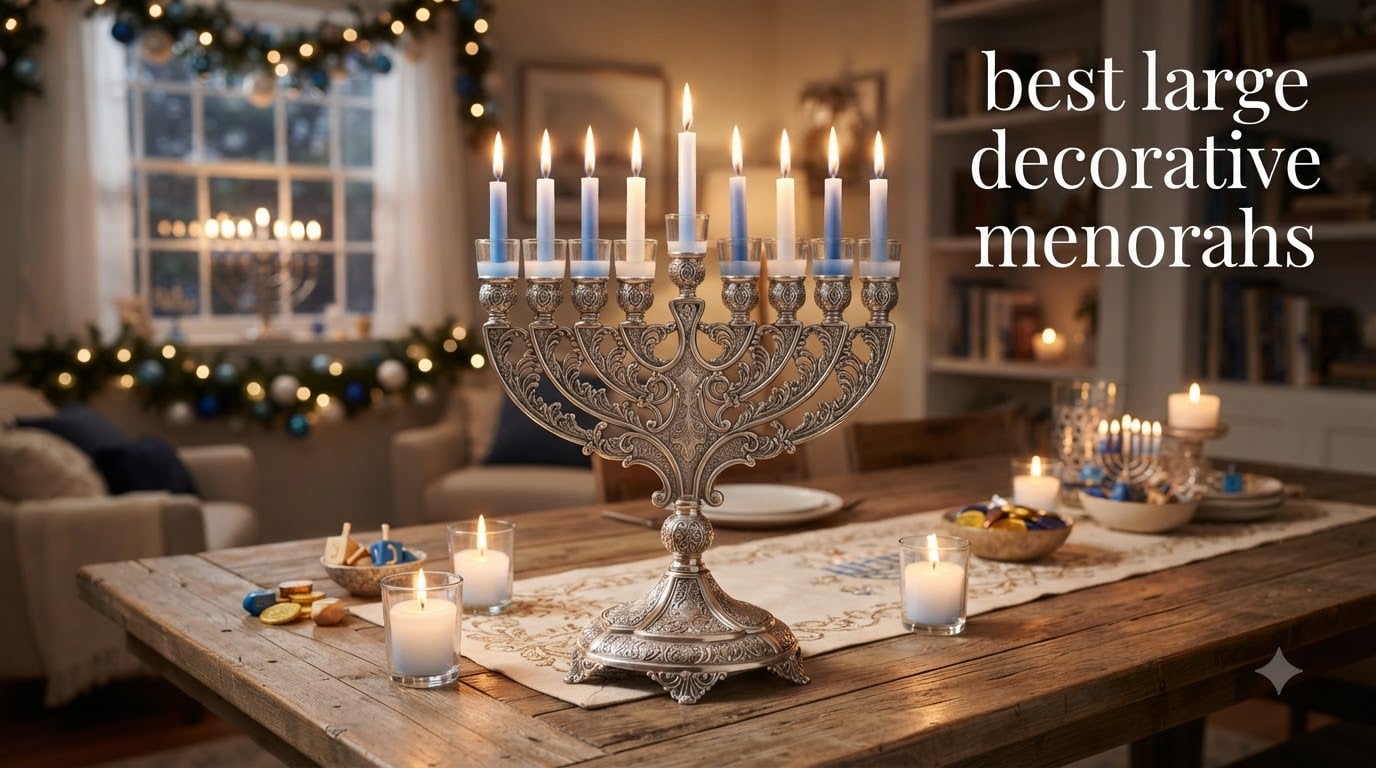 best large decorative menorahs