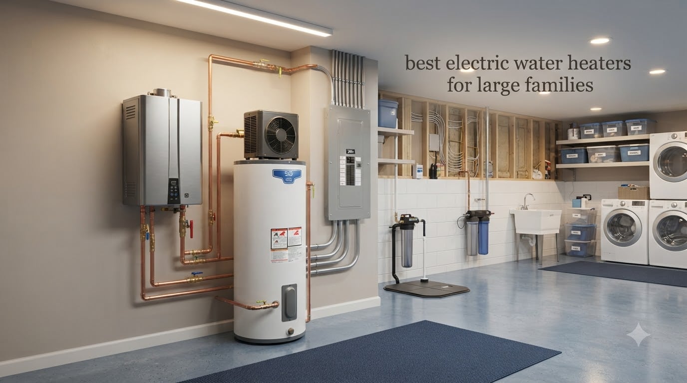 best electric water heaters for large families