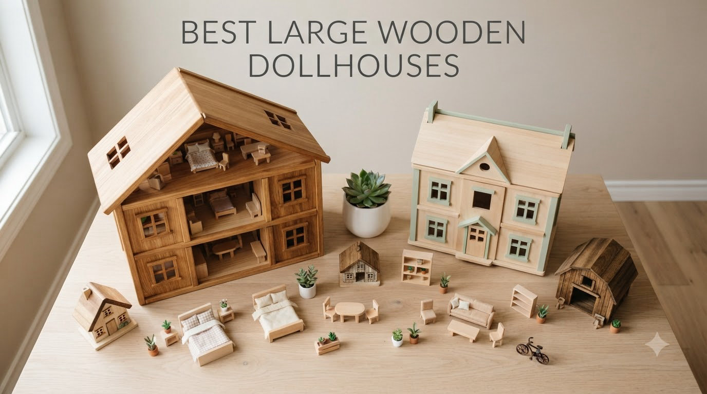 best large wooden dollhouses