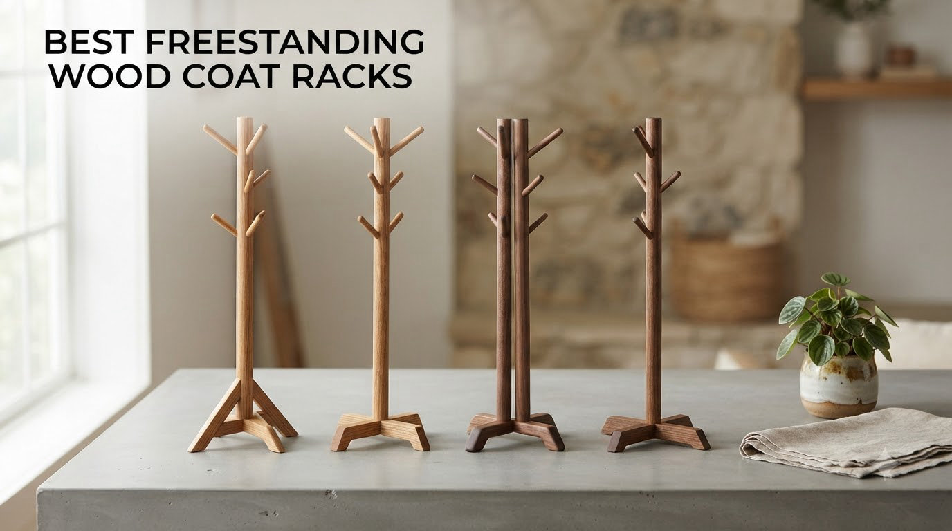 best freestanding wood coat racks