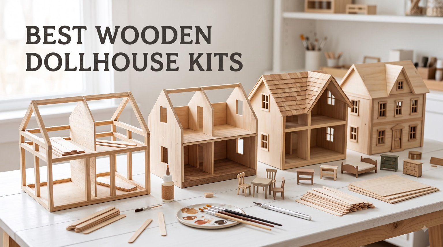 best wooden dollhouse kits