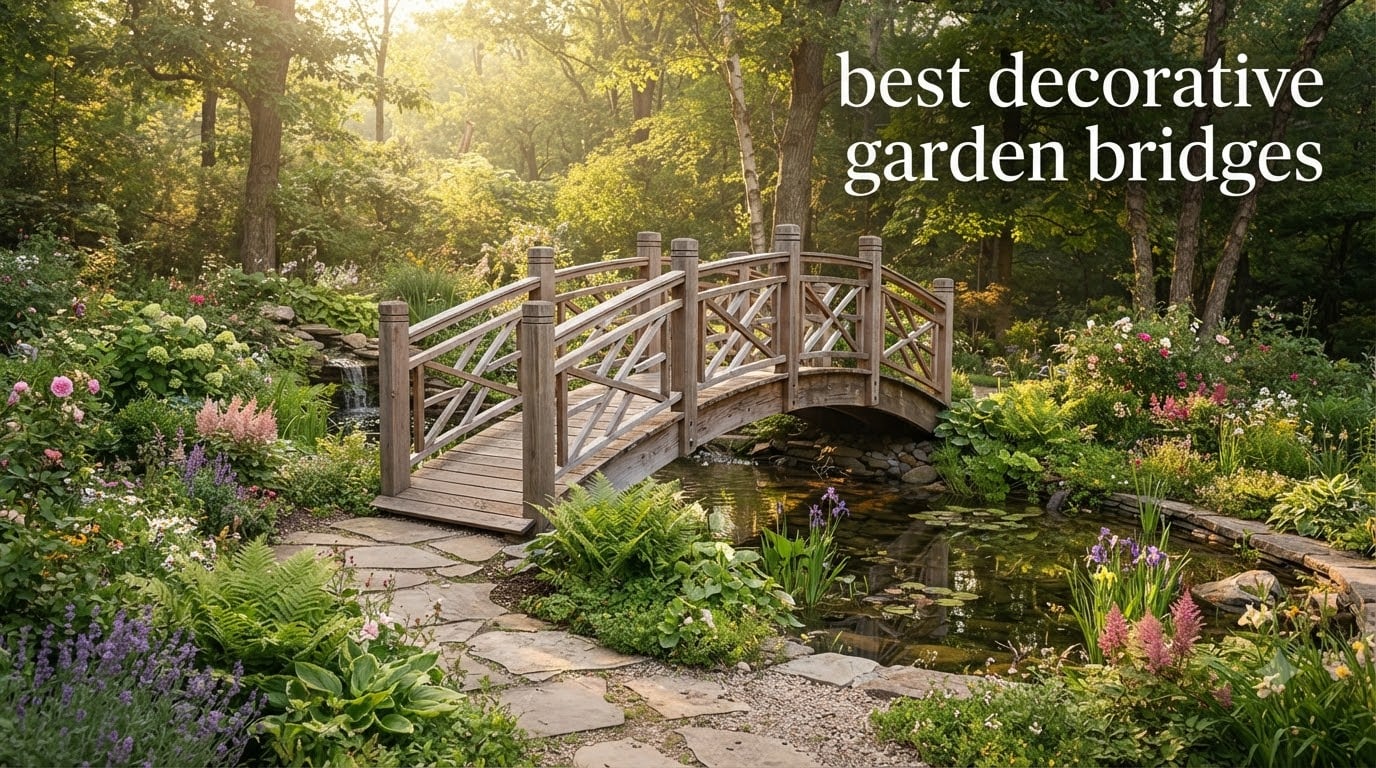 best decorative garden bridges