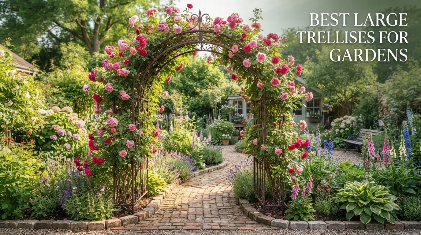 best large trellises for gardens