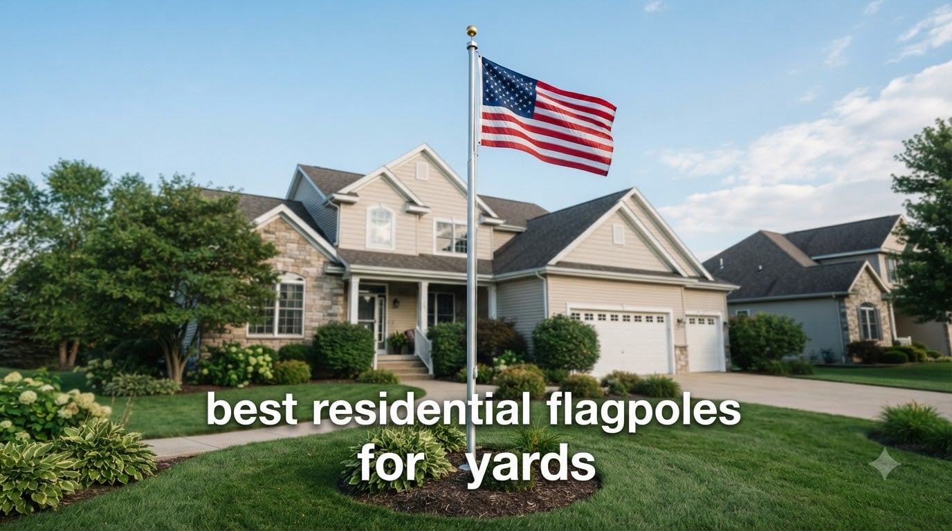 best residential flagpoles for yards