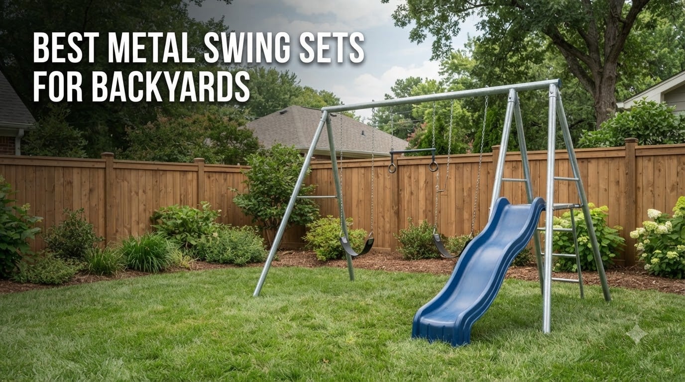 best metal swing sets for backyards