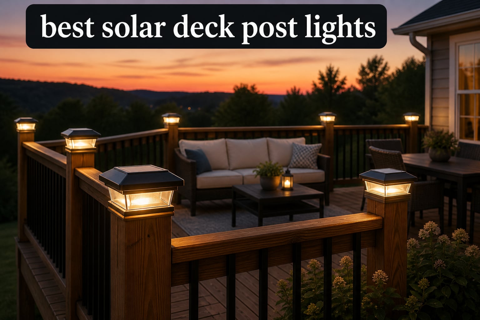 best solar deck post lights