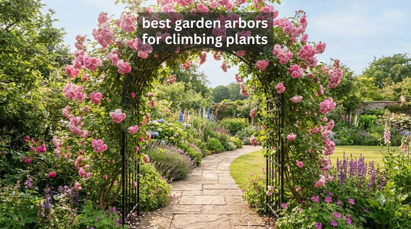 best garden arbors for climbing plants