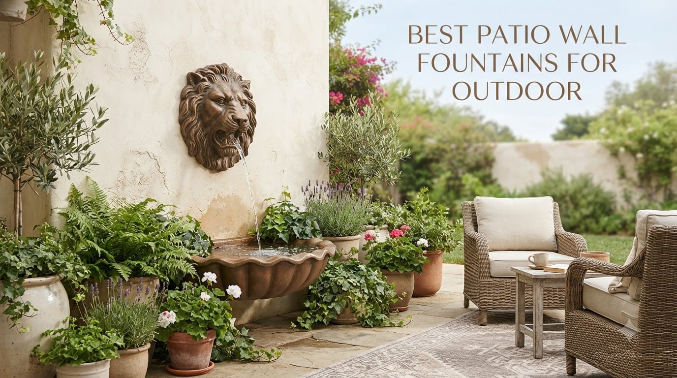 best patio wall fountains for outdoor