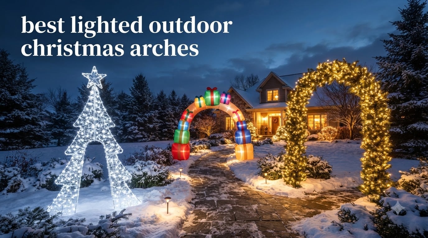 best lighted outdoor christmas arches
