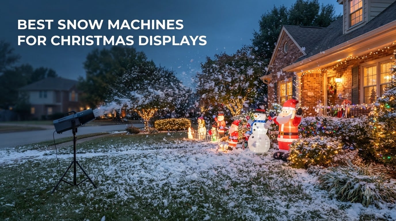best snow machines for christmas displays