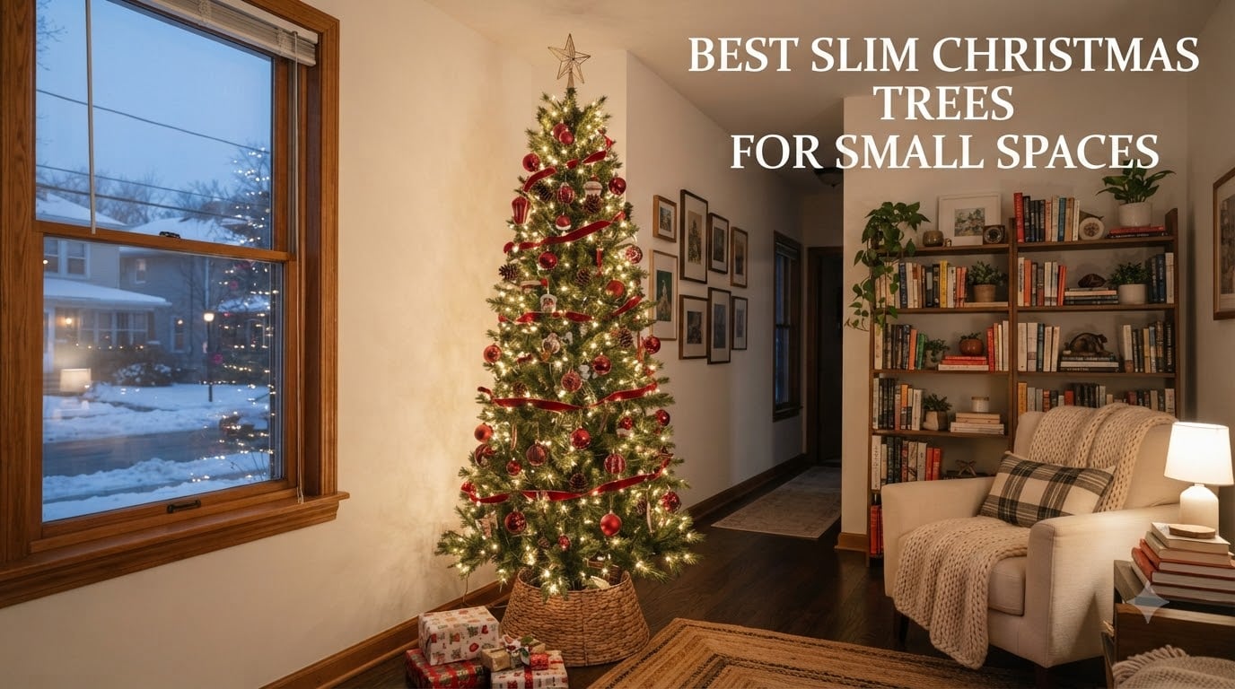 best slim christmas trees for small spaces