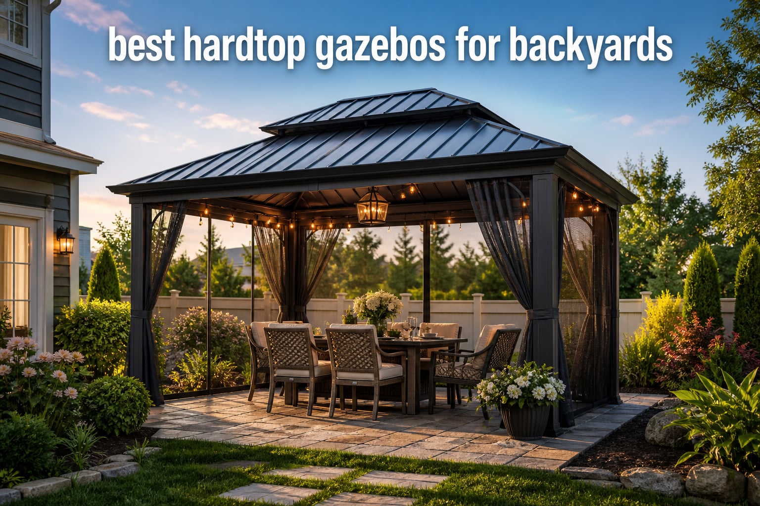 best hardtop gazebos for backyards
