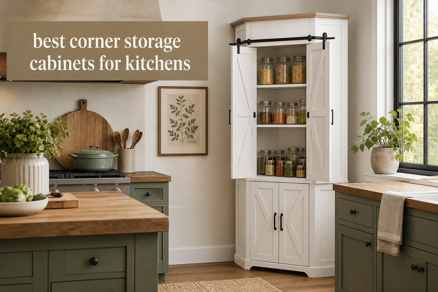 best corner storage cabinets for kitchens