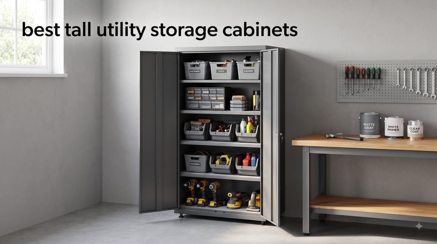 best tall utility storage cabinets