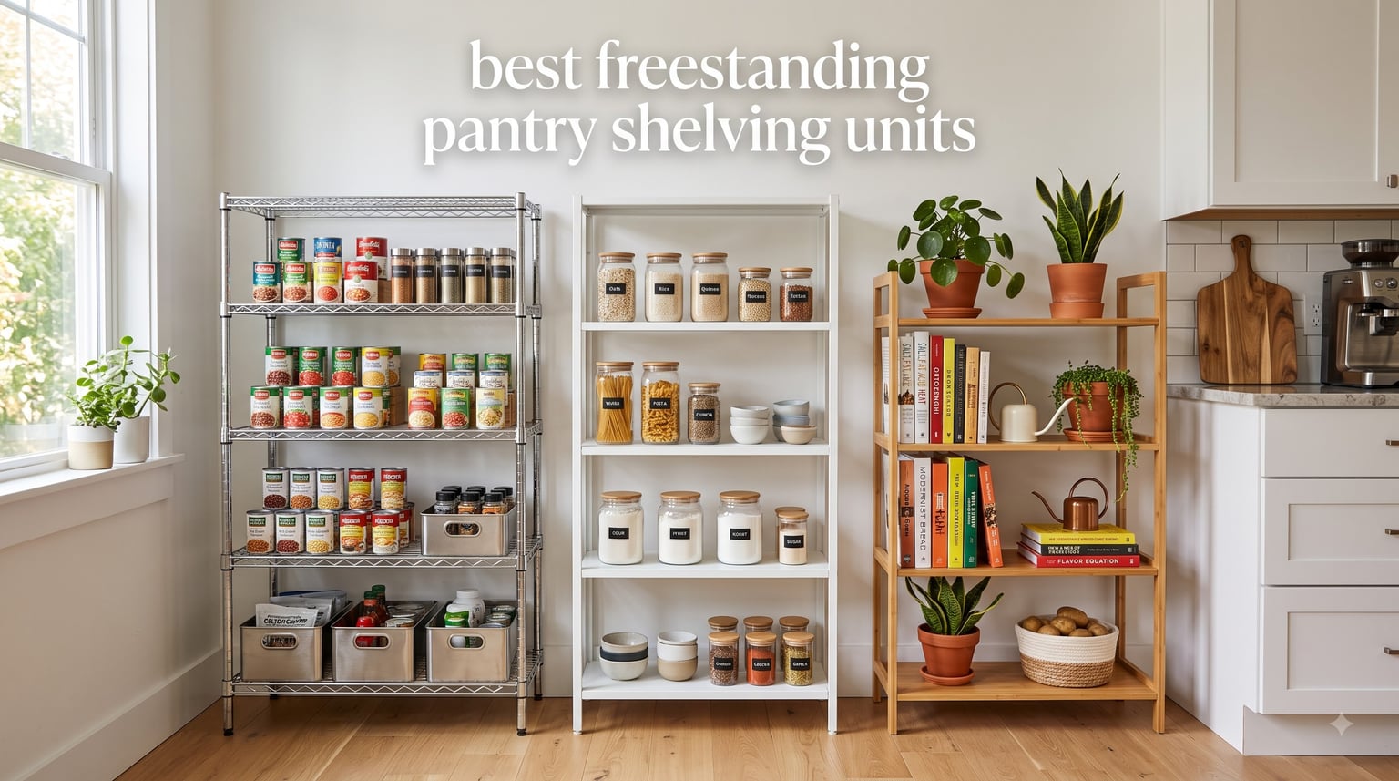 best freestanding pantry shelving units