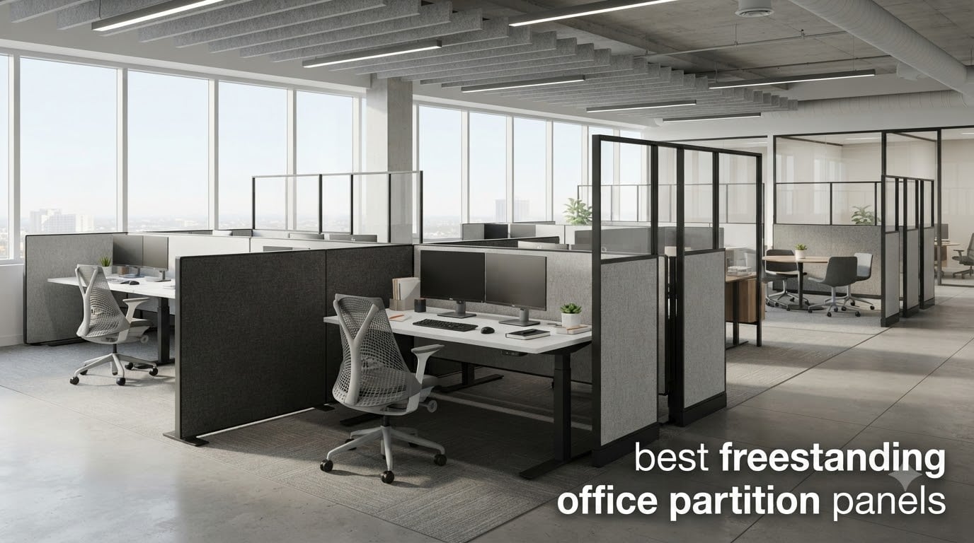 best freestanding office partition panels
