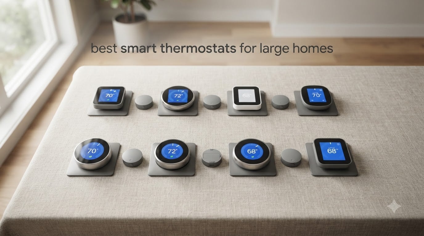 best smart thermostats for large homes