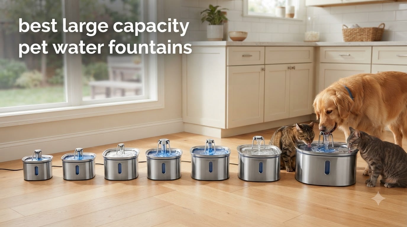 best large capacity pet water fountains