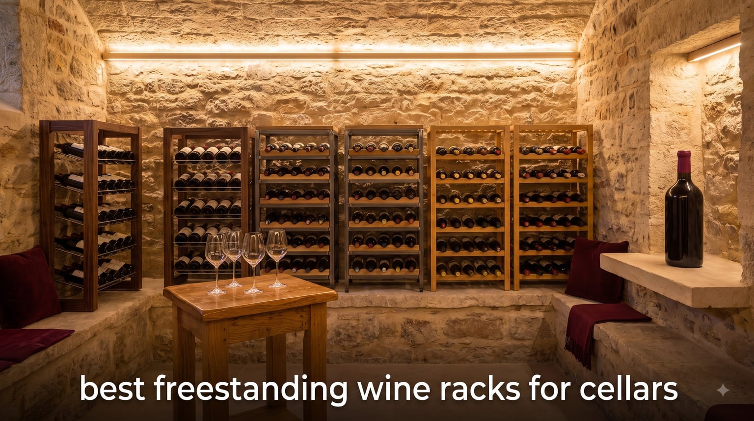 best freestanding wine racks for cellars