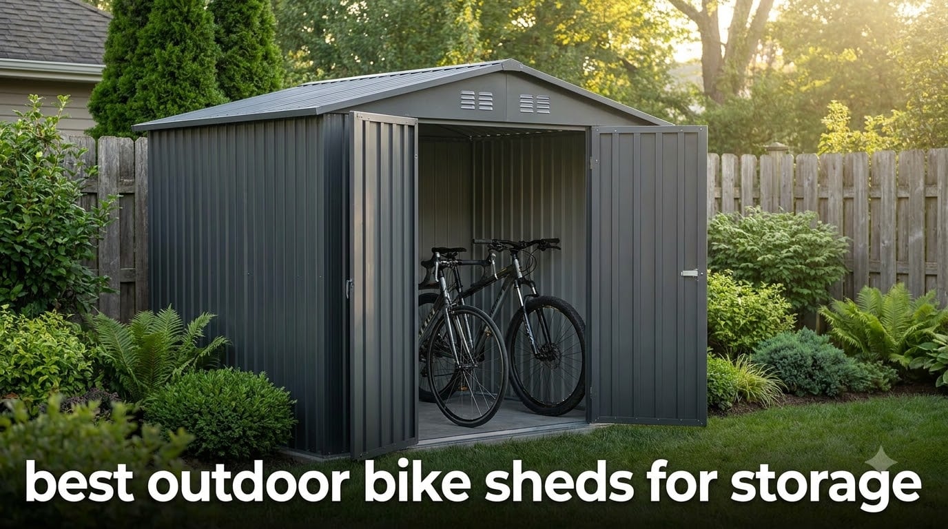 best outdoor bike sheds for storage