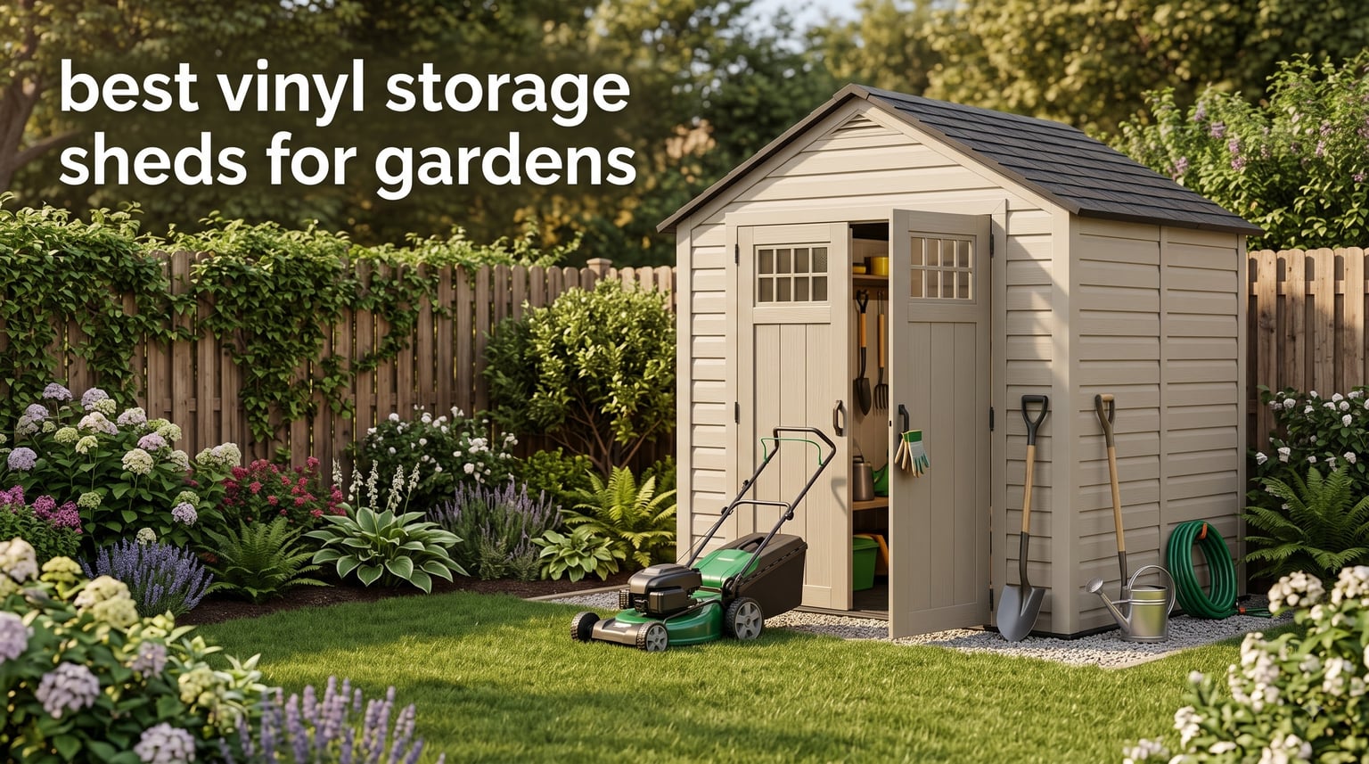best vinyl storage sheds for gardens