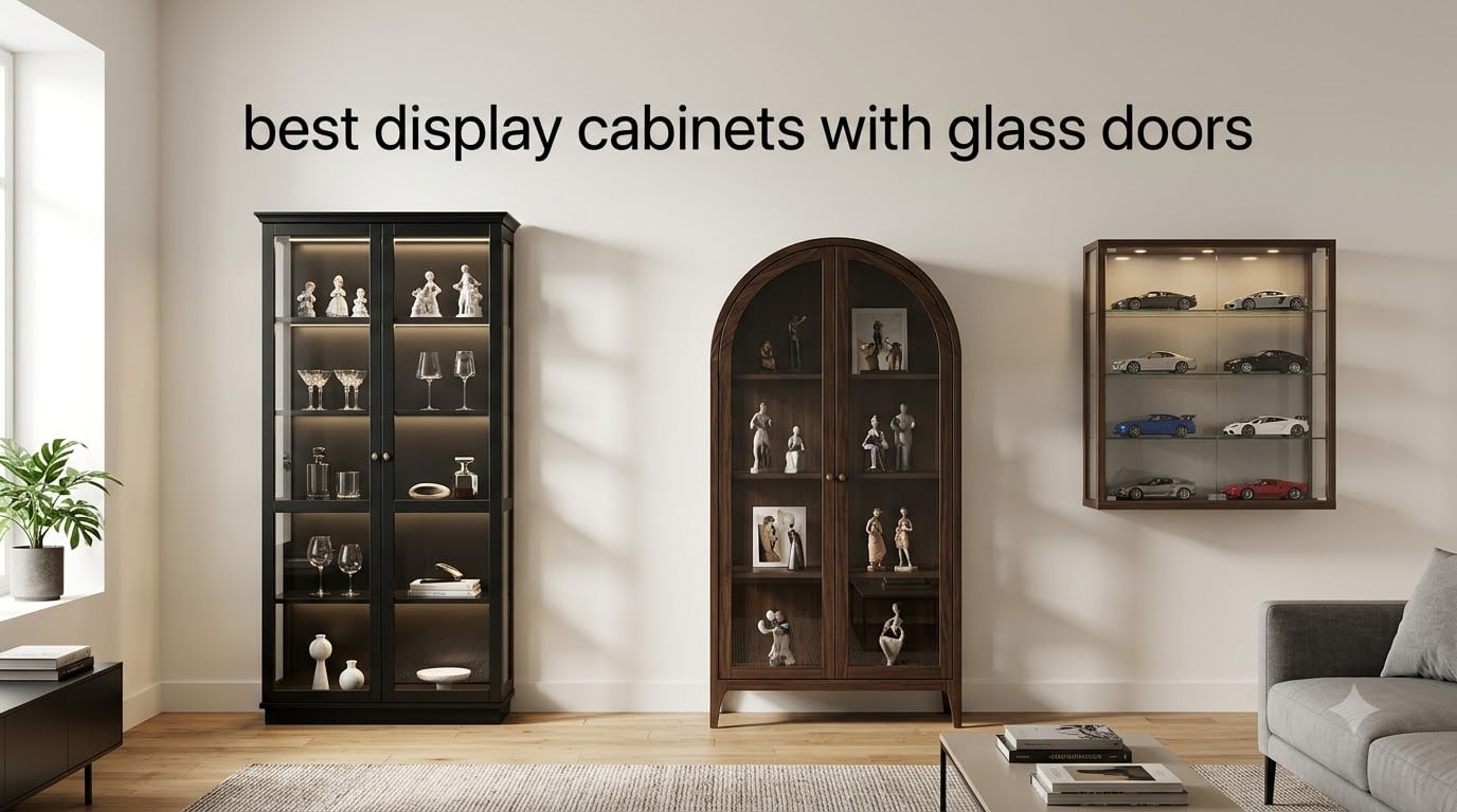best display cabinets with glass doors