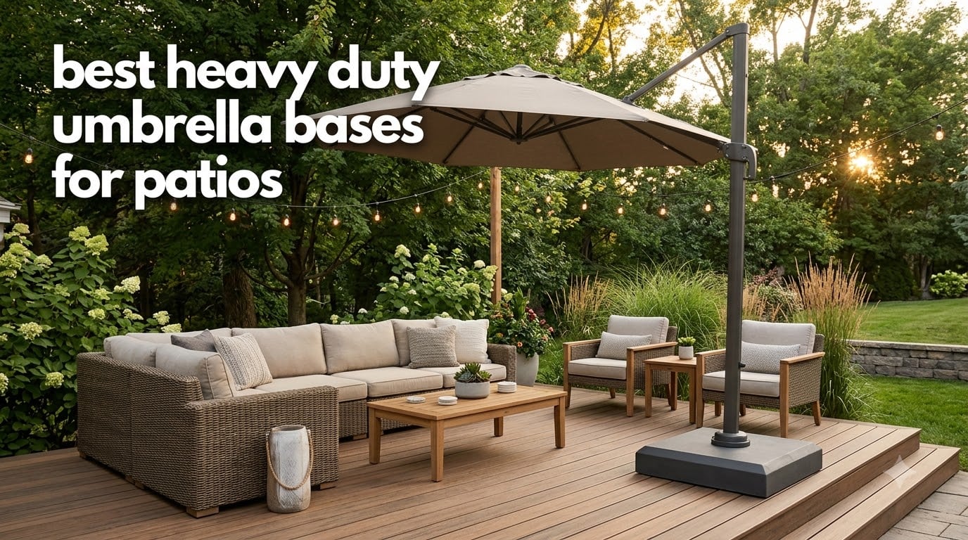 best heavy duty umbrella bases for patios