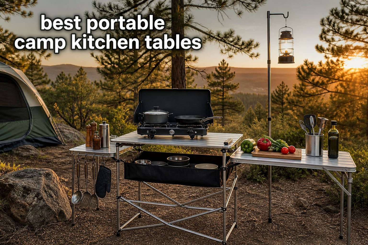 best portable camp kitchen tables
