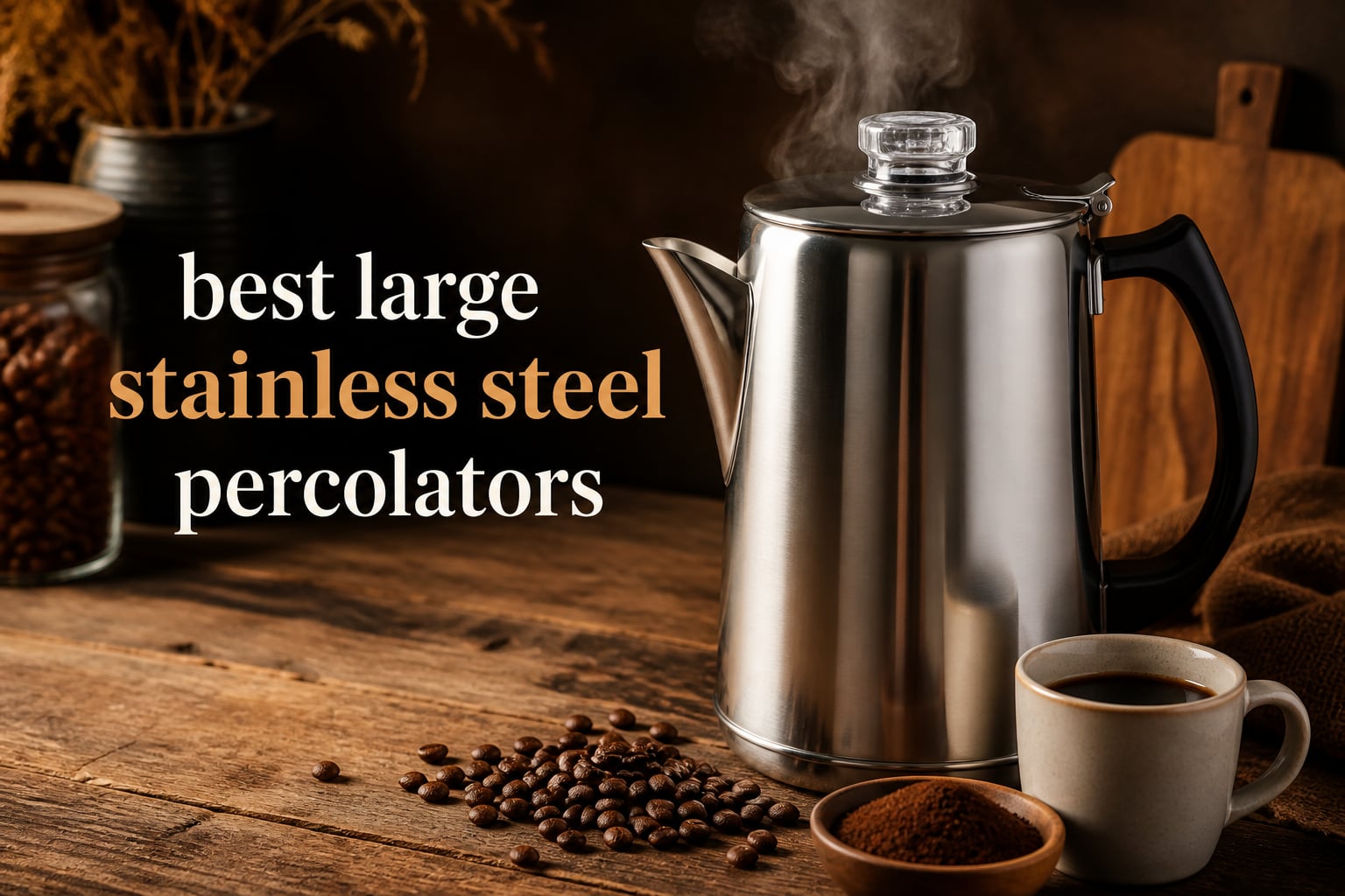 best large stainless steel percolators