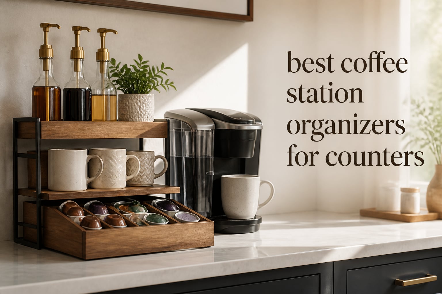 best coffee station organizers for counters