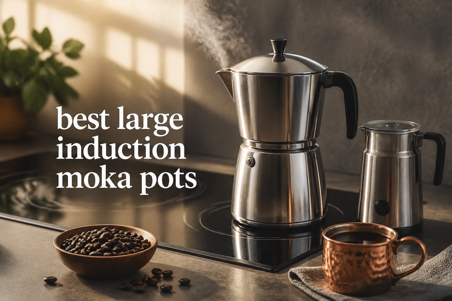 best large induction moka pots