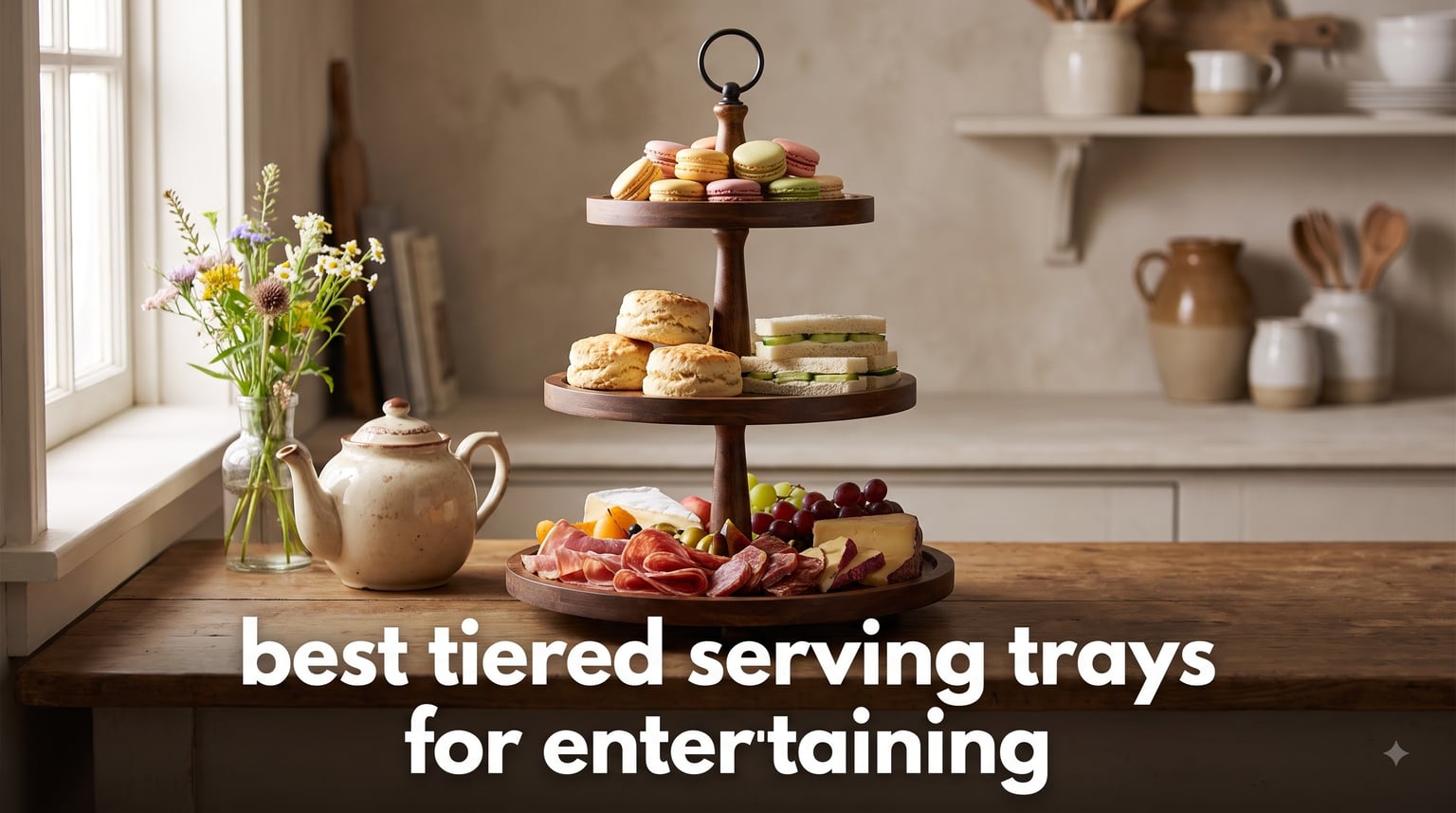 best tiered serving trays for entertaining