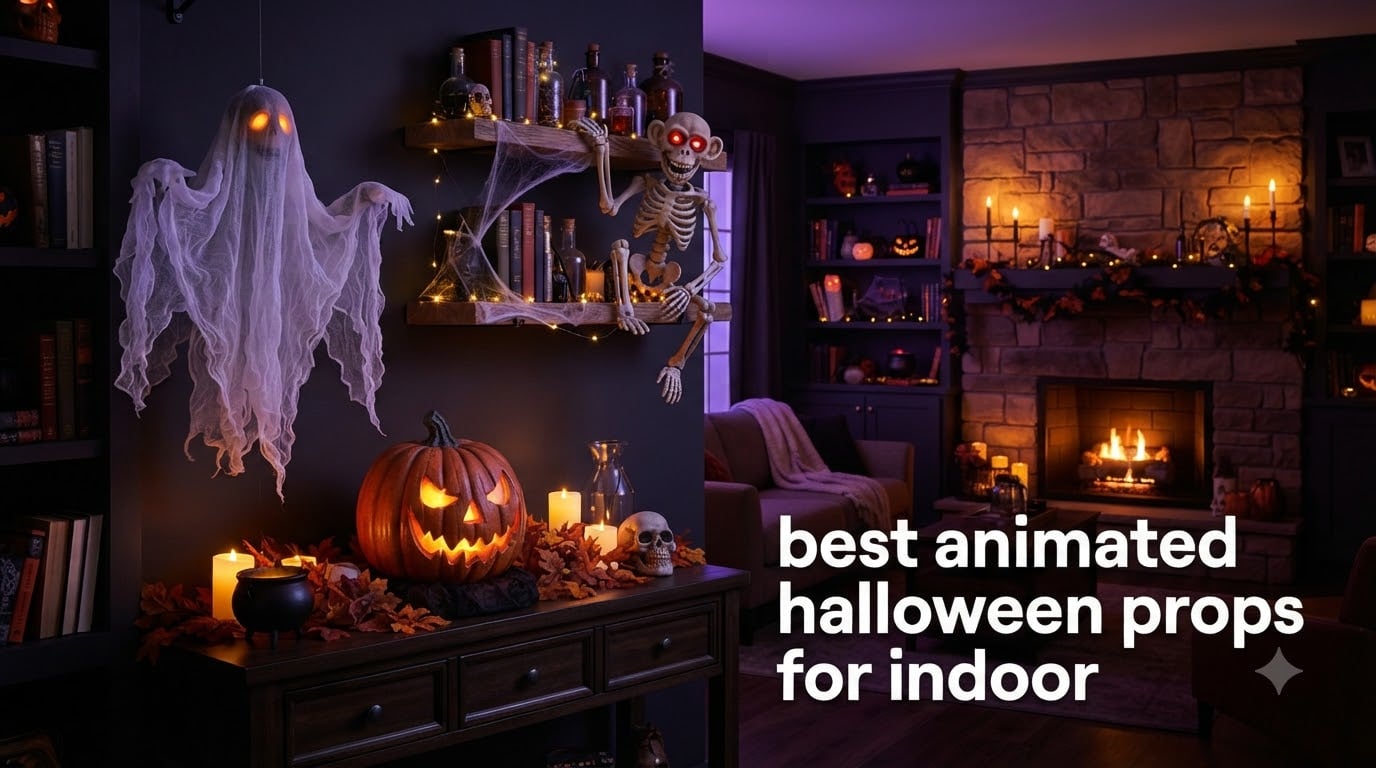 best animated halloween props for indoor
