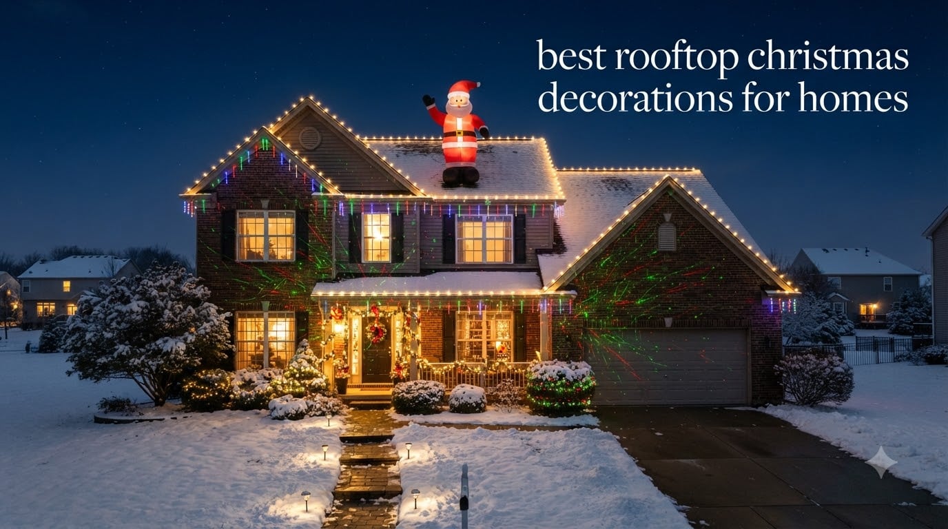 best rooftop christmas decorations for homes