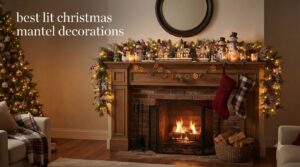 best lit christmas mantel decorations