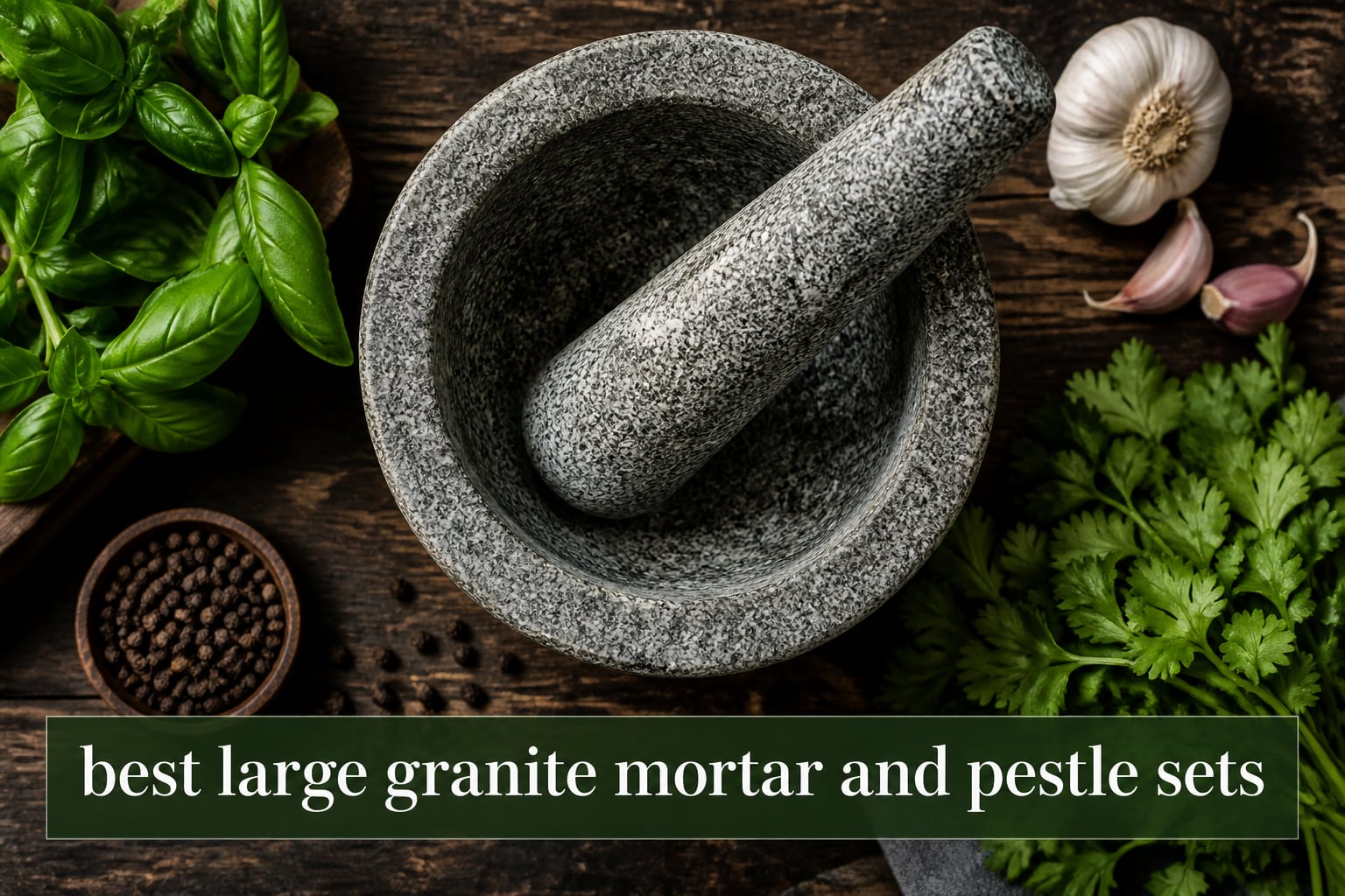best large granite mortar and pestle sets
