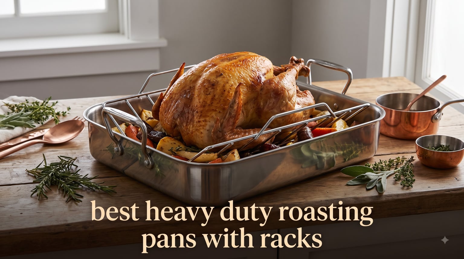 best heavy duty roasting pans with racks