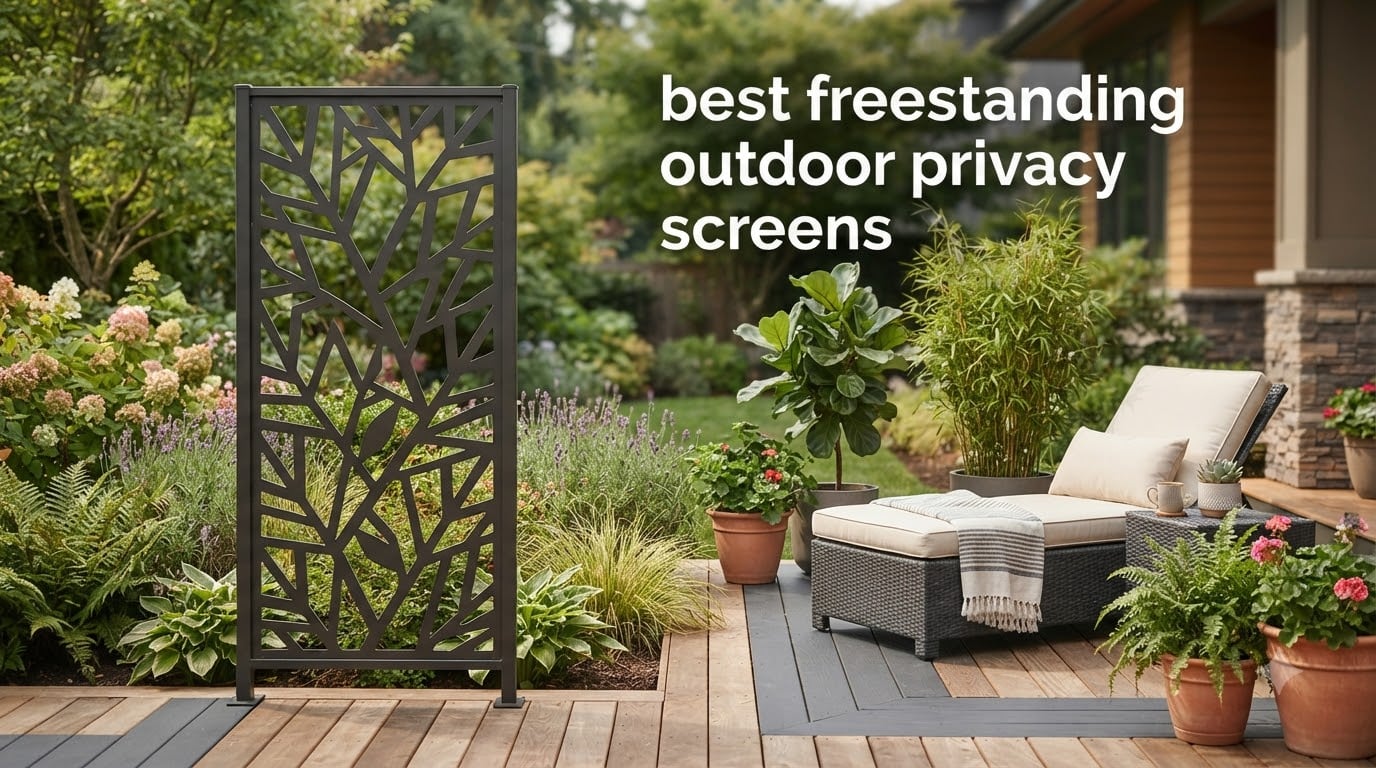 best freestanding outdoor privacy screens