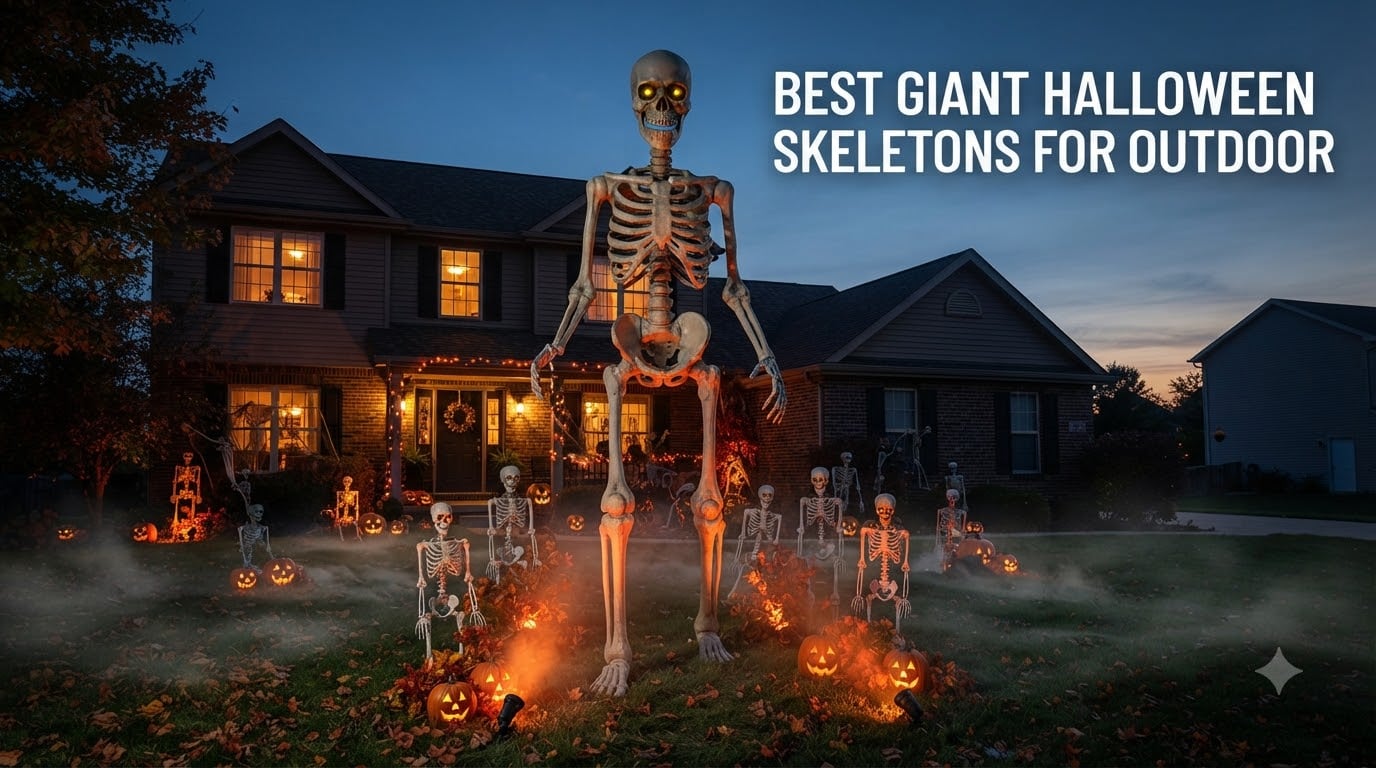 best giant halloween skeletons for outdoor