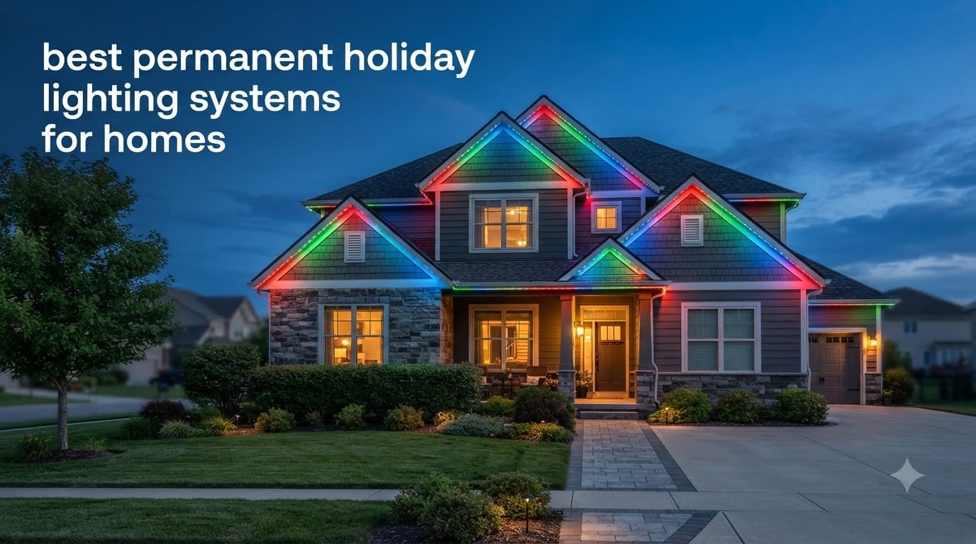 best permanent holiday lighting systems for homes