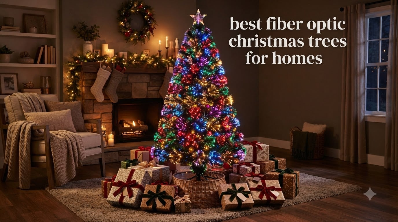 best fiber optic christmas trees for homes
