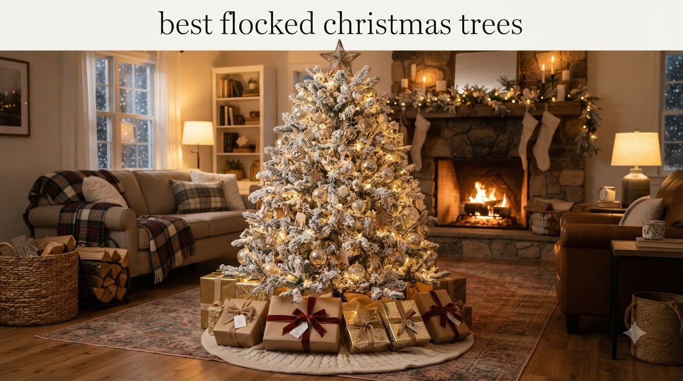 best flocked christmas trees