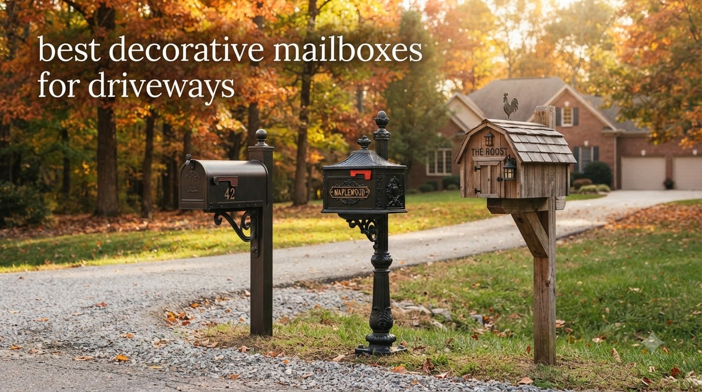 best decorative mailboxes for driveways