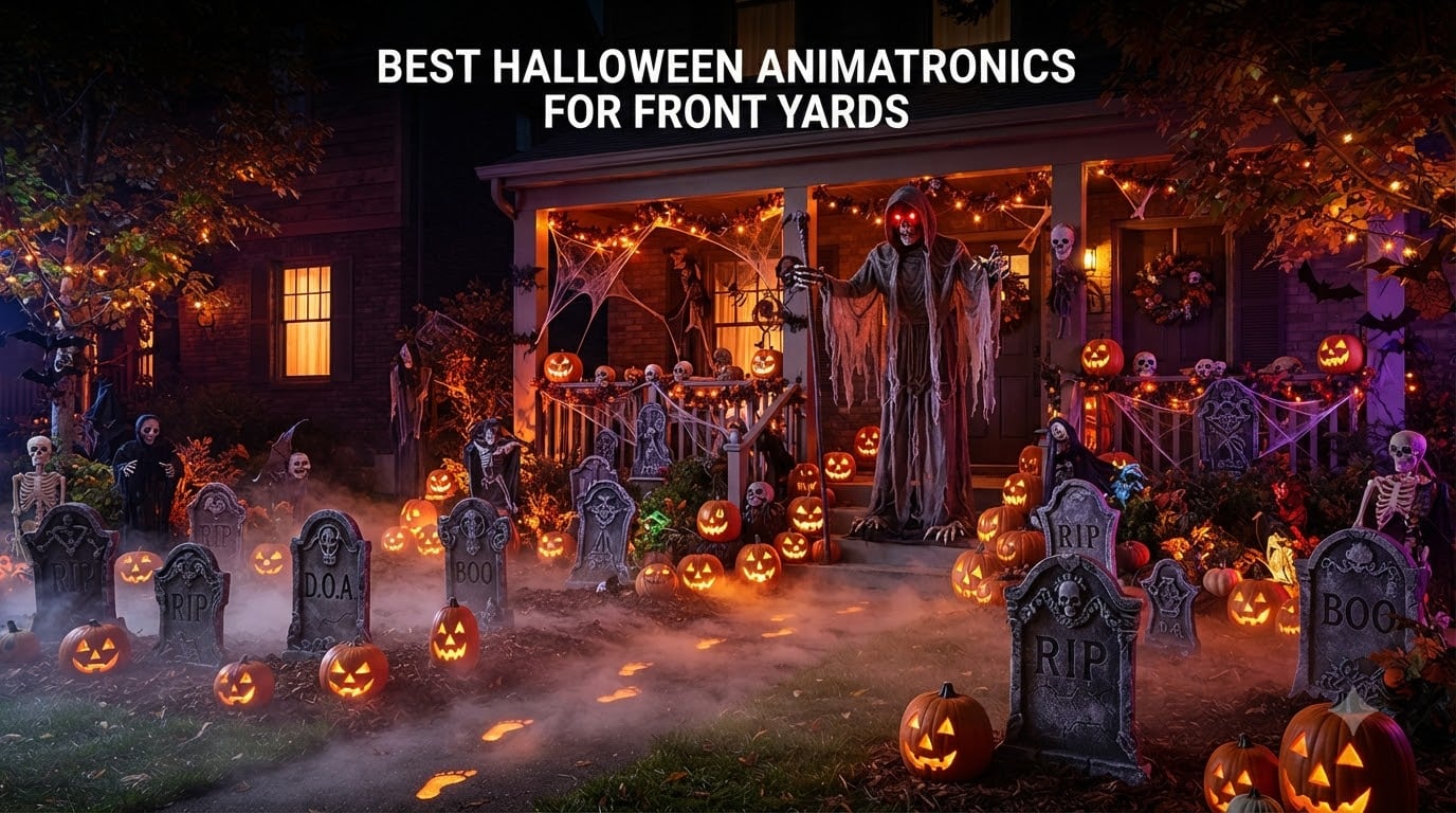 best halloween animatronics for front yards