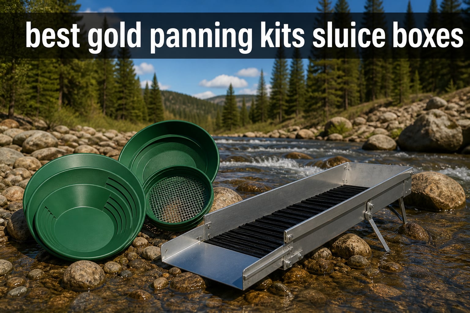 best gold panning kits sluice boxes