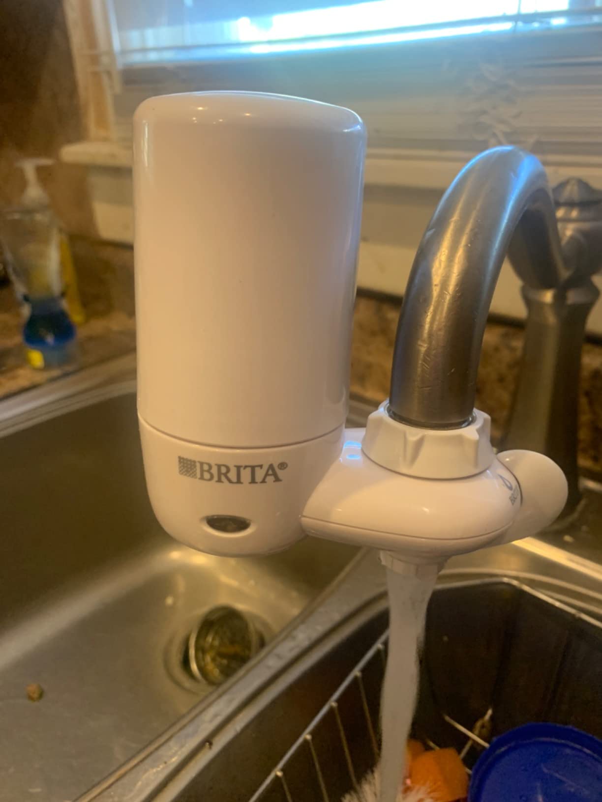 Brita Faucet Mount Water Filter System, Includes 1 Filter, White | No-Wait Filtration, Easy Install, Multi-Use Tap Water Filter for Kitchens, Bathrooms & Small Spaces customer photo 1