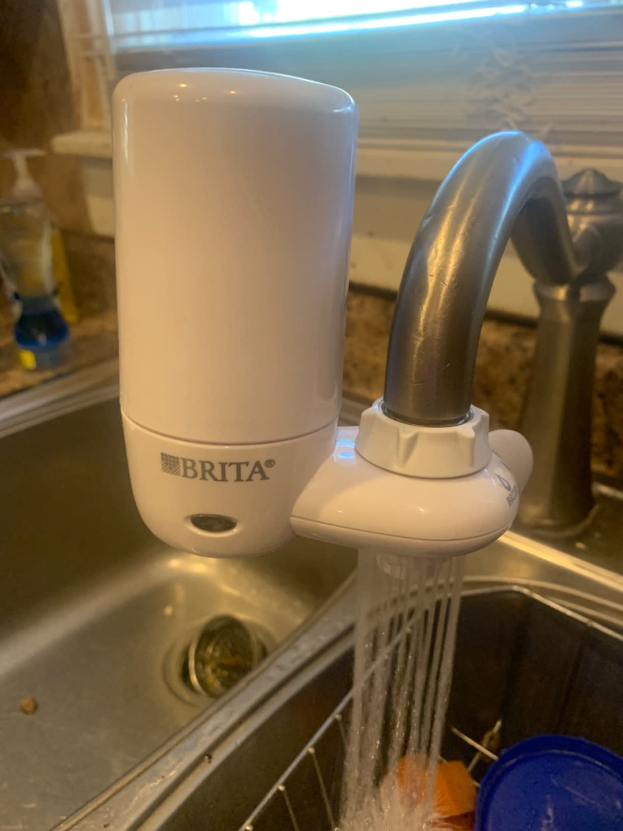 Brita Faucet Mount Water Filter System, Includes 1 Filter, White | No-Wait Filtration, Easy Install, Multi-Use Tap Water Filter for Kitchens, Bathrooms & Small Spaces customer photo 2