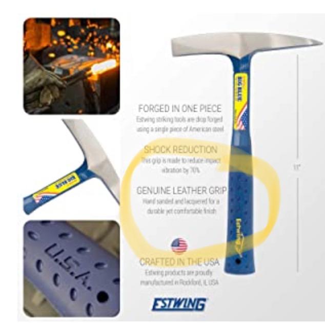 ESTWING Welding/Chipping Hammer, 14 oz Slag Hammer, E3-WC customer photo 2